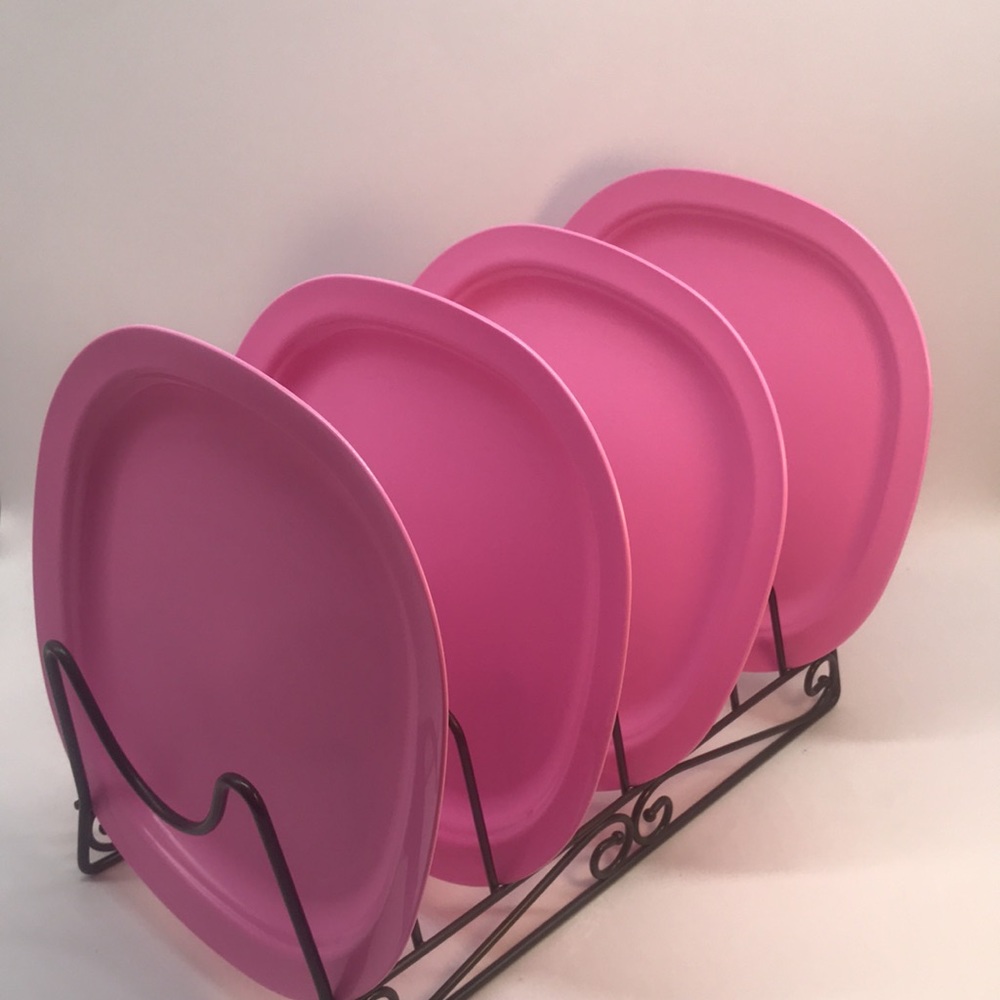 Tupperware Microwaveable Dessert Plate Set of 4